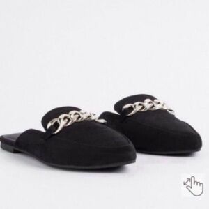 WIDE WIDTH torrid Black Chain Detail Women's Loafers